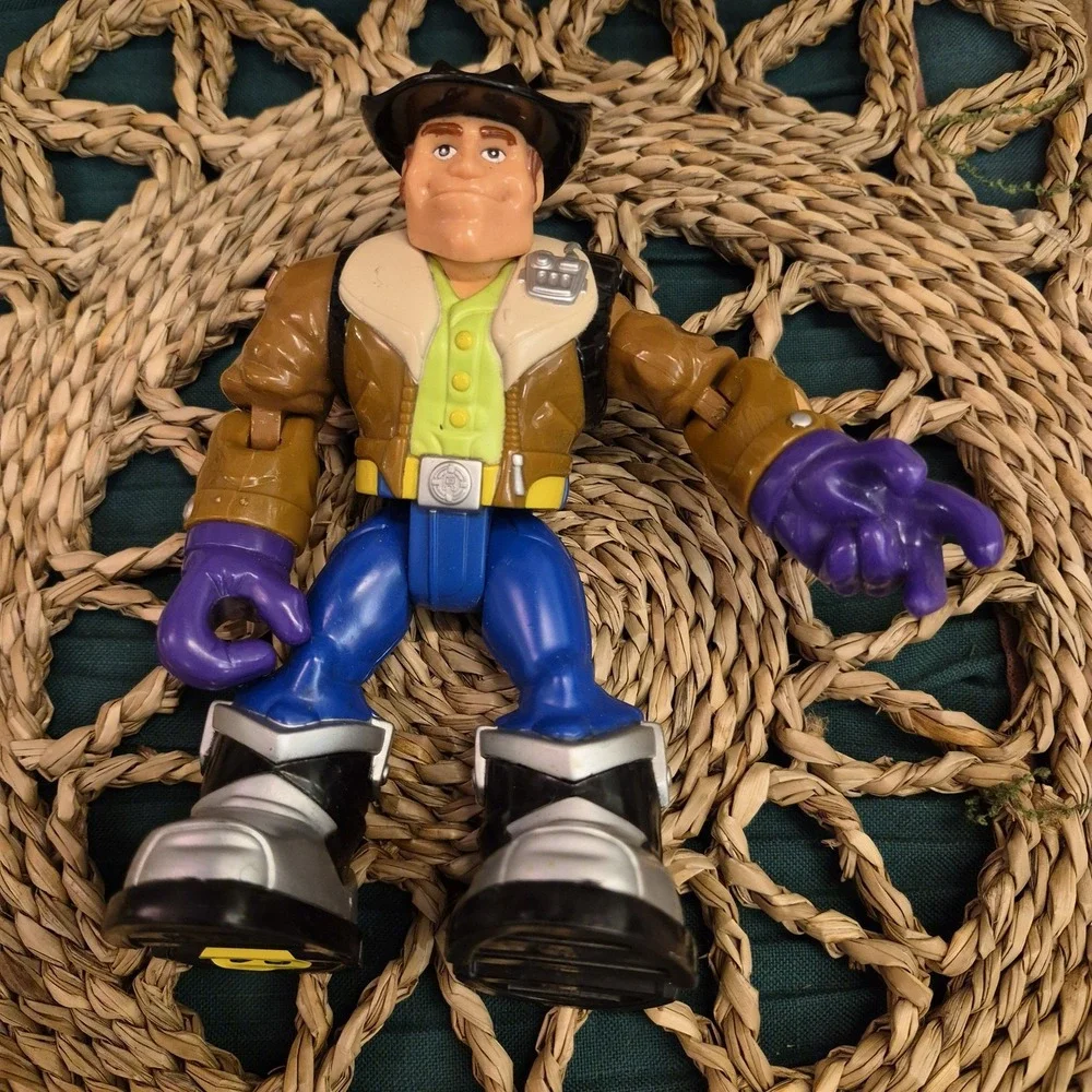 ✅Fisher Price Rescue Heroes Brandon Irons Cowboy 6 Action Figure#️⃣33